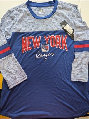 New York Rangers Women's Blue Short Sleeve Tee - NHL Licensed